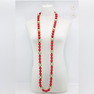 Jianhui London Recycled Wood Round Beads Necklace
